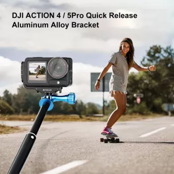 PULUZ PU768B Cage Rail für DJI Osmo Action 5 Pro / 4, horizontal und vertikal