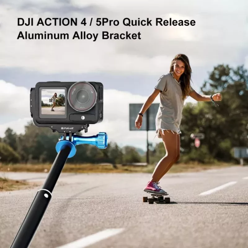 PULUZ PU768B Cage Rail für DJI Osmo Action 5 Pro / 4, horizontal und vertikal