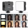 PULUZ LED Video Light 100 LEDs 5W Bi-Color 2900-6500K USB-C 1/4 inch Screw Mount for Camera/Phone PU4141B