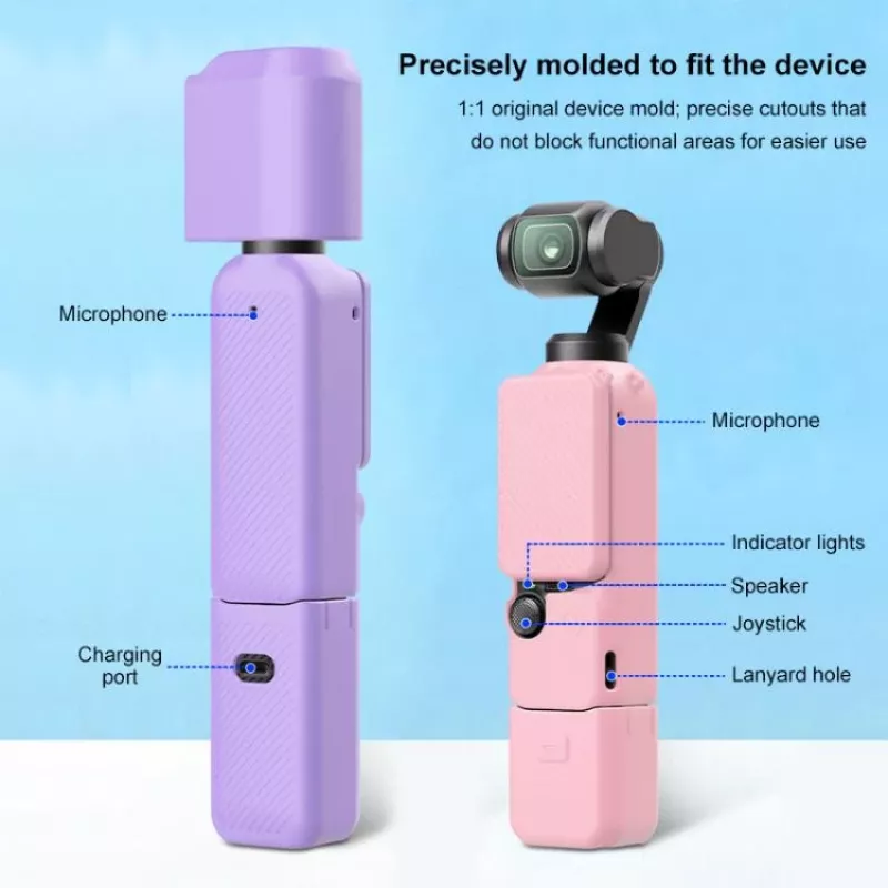 PULUZ 6-in-1 Schutzkoffer-Set für DJI Osmo Pocket 3 - Pink TPU/PU