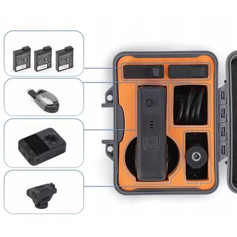 SUNNYLIFE Waterproof Protective Hard Case Mini für DJI Osmo 360 / AQX-21-GY
