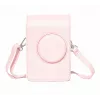 LOVEINSTANT Case Pouch Bag Cover für Fujifilm Instax Mini Evo Pink Vertikal