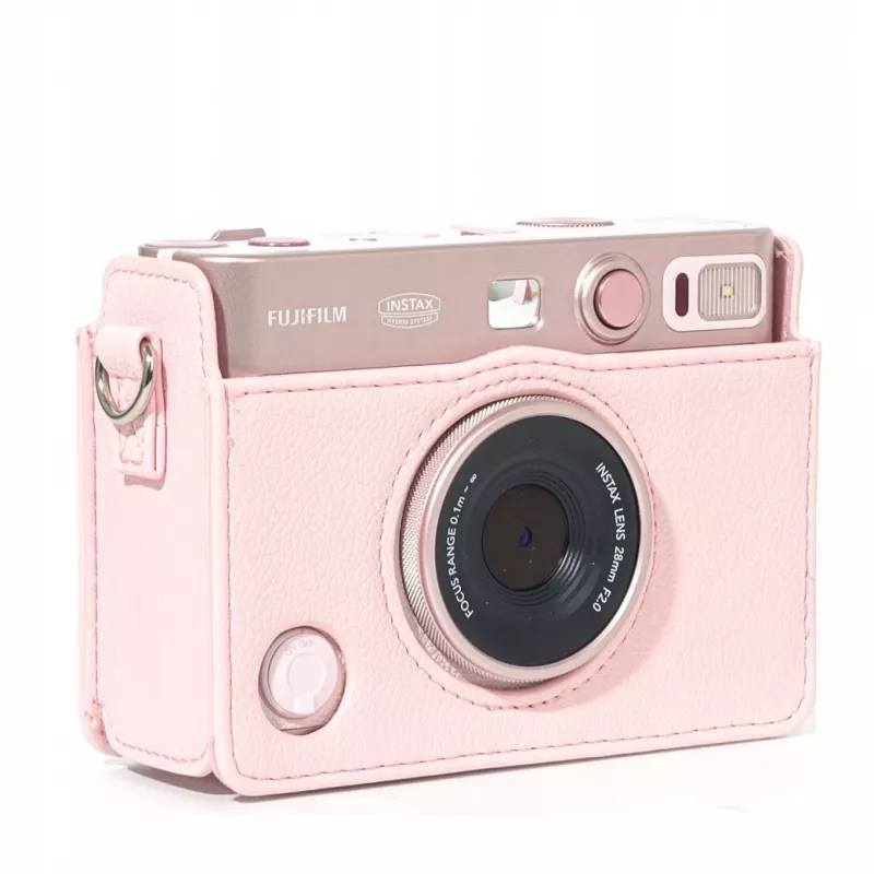 LOVEINSTANT Protective Case Bag for Fujifilm Instax Mini Evo - Pink / Horizontal