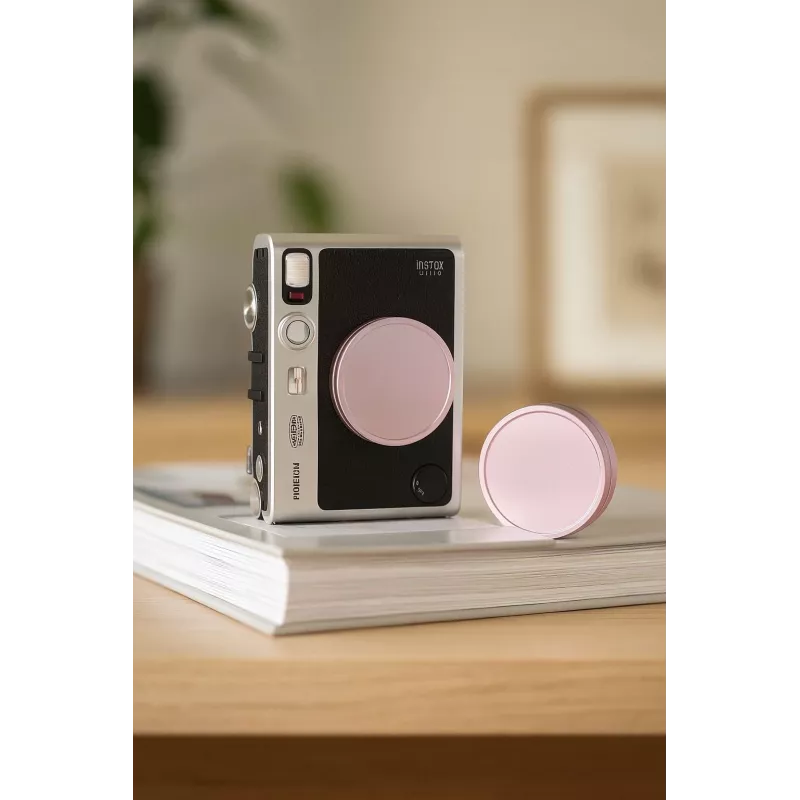 LOVEINSTANT Schutzkappe für Objektiv für Fujifilm Instax Mini Evo - Pink