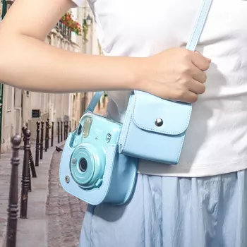 LOVEINSTANT Fotoaufbewahrungstasche für Fujifilm Instax Square Fotos - Blau