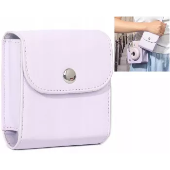LOVEINSTANT Fotoalbum-Hülle für Fujifilm Instax Square und Mini-Abzüge – Lila, 64 Fotos
