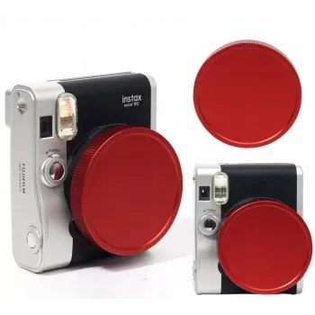 LOVEINSTANT Schutzobjektivdeckel für Fujifilm Instax Mini 90 - Rot