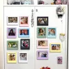 LOVEINSTANT Magnetischer Bilderrahmen-Set 7x Rahmenmagnet für Polaroid I-Type 600 SX-70 Schwarz