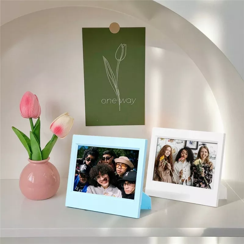 LOVEINSTANT Set von 7 bunten Bilderrahmen für Polaroid I-Type, 600, SX-70 Sofortbildfilm