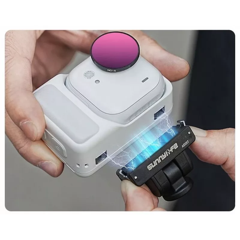 SUNNYLIFE Magnetic Quick Release Mount mit 1/4 Zoll Gewinde für Insta360 GO Ultra / GU-AD137-D