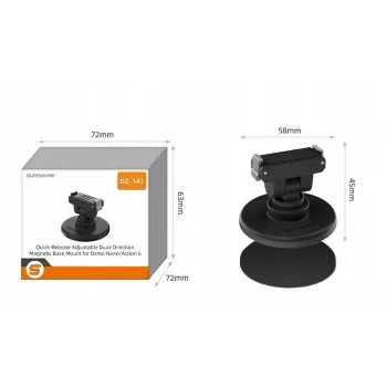SUNNYLIFE Quick Release Mount 1/4 inch mit Magnetfuß für DJI Osmo Nano / DJI Action 6 / DZ-141-D