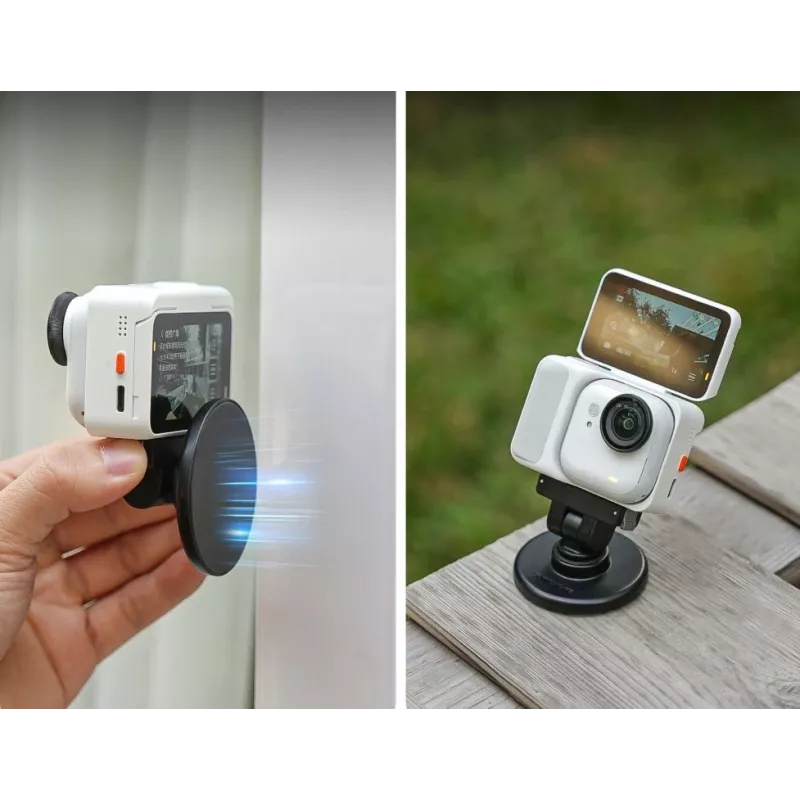 SUNNYLIFE Magnetic Quick Release Mount mit 1/4 Zoll Basis für Insta360 GO Ultra / Dz-143-d