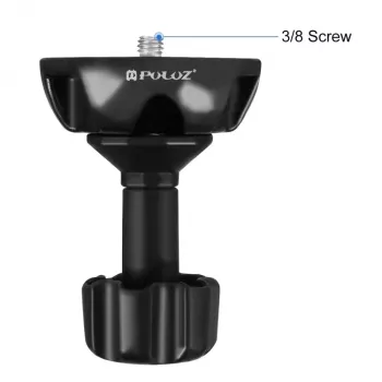 PULUZ 75mm Bowl Tripod Adapter mit 1/4 Zoll und 3/8 Zoll Gewinde, Schwarz (PU3503)