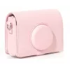 LOVEINSTANT 4-in-1 Kit Case Photo Album LCD Screen Protector Lens Cap for Fujifilm Instax Mini Evo - Pink