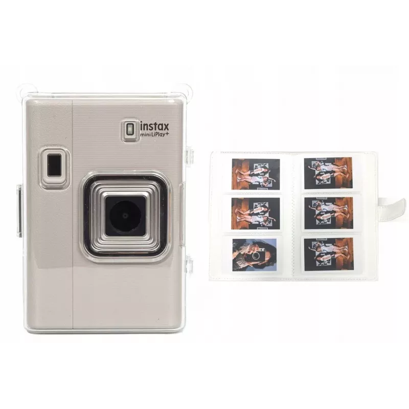 LOVEINSTANT Case und Fotoalbum für Fujifilm Instax Mini LiPlay - Schwarz