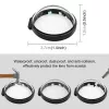 PULUZ 2x Tempered Glass Lens Protector for GoPro Max 2 - Black Frame