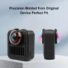 PULUZ 2x Tempered Glass Lens Protector for GoPro Max 2 - Black Frame