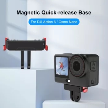 PULUZ Magnetischer Schnellspann-Montageadapter für DJI Osmo Action 6 / Nano / GoPro Halterung PU1070B