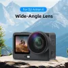 PULUZ Weitwinkelobjektiv FOV Boost 185° für DJI Osmo Action 6 / HD-Glas / PU1103