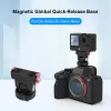 PULUZ PU1071B Magnetische Schnellwechselhalterung 1/4 und ISO für DJI Osmo Action 6 / Nano