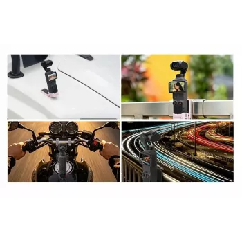 SUNNYLIFE Magnetic Mount Adapter 1/4 inch für DJI Osmo Pocket 3 - Schwarz