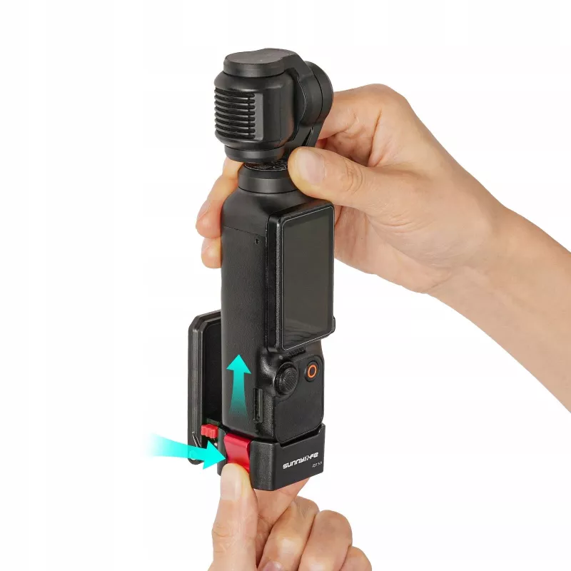 SUNNYLIFE Magnetic Mount Adapter 1/4 inch für DJI Osmo Pocket 3 - Schwarz