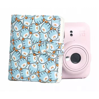 LOVEINSTANT Fotoalbum 64x für Fujifilm Instax Mini 99 41 12 40 11 Evo Liplay Link / Blaue Pinguine