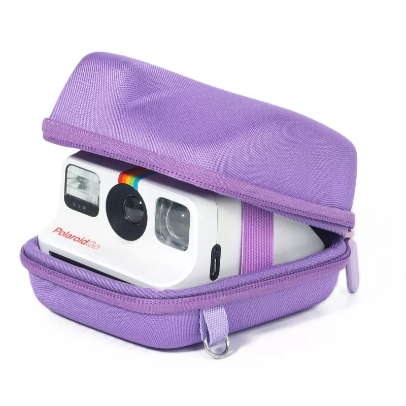 LOVEINSTANT Hartschalen-EVA-Kameratasche für Polaroid Go - Lila