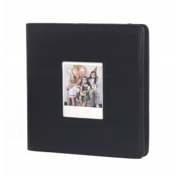 LOVEINSTANT Fotoalbum für 288 Fotos, kompatibel mit Fuji Instax Wide 400/300, Polaroid 600/Now, Schwarz