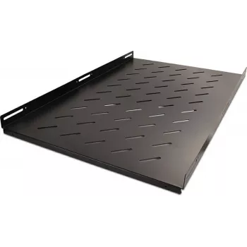 RACKTEL RL-P1000S 19-inch 1U Festes Regal 1000mm Tiefe 80kg Tragfähigkeit Schwarz
