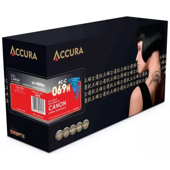 Accura Kompatible Tonerkartusche Canon CRG-069H (5097C002), Cyan, XL High Yield