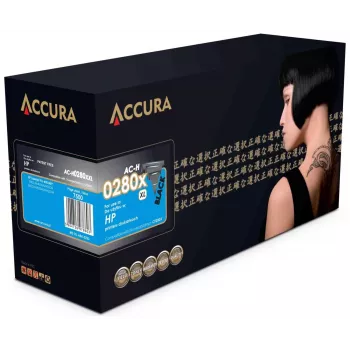 Accura Tonerpatrone HP Nr. 80X (CF280X) Kompatibel XXL Hohe Ergiebigkeit Schwarz