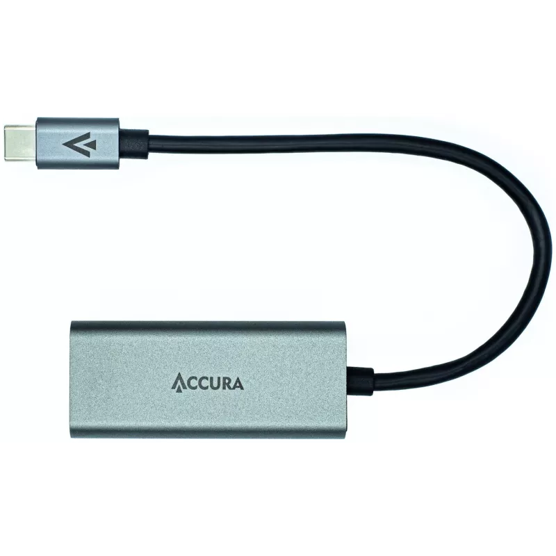 ACCURA USB-C auf RJ45 Gigabit Ethernet Adapter, Space Gray