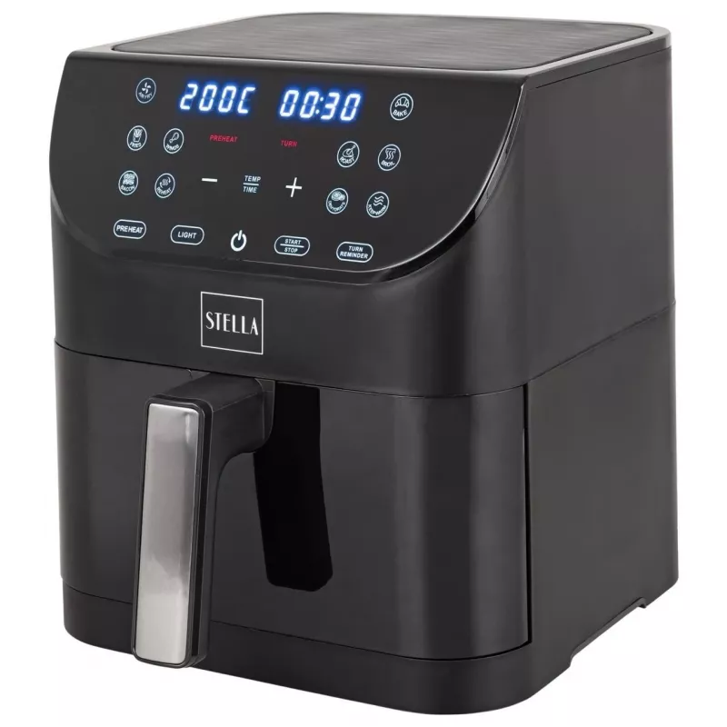 Stella Staf 1500-6-C 6 L Schnellkochtopf Schwarz
