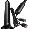 VAYOX VA0127 Indoor DVB-T/T2 Antenne, Schwarz, 28 dBi, 3m Koaxialkabel, USB-betrieben