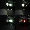 VAYOX VA0098 Akku-Stirnlampe, 500 lm, Zoom, Bewegungssensor, Hybridbetrieb (1200 mAh / AAA)