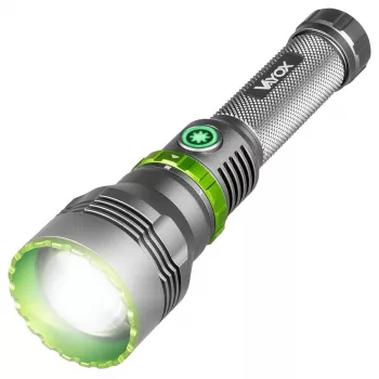 VAYOX VA0363 LED Taschenlampe 1000 lm, wiederaufladbar, USB-C, Powerbank, Schwarz