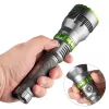 VAYOX VA0363 LED Taschenlampe 1000 lm, wiederaufladbar, USB-C, Powerbank, Schwarz