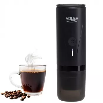 Adler AD 4400 tragbare Kaffeemaschine, 20 bar, Schwarz