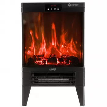 Adler AD 7755 Keramik-PTC-Heizlüfter 2000W mit Fernbedienung, Schwarz