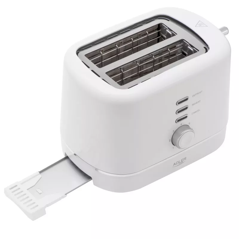 Adler AD 3224 Weißer Toaster 750W 2 Schlitze