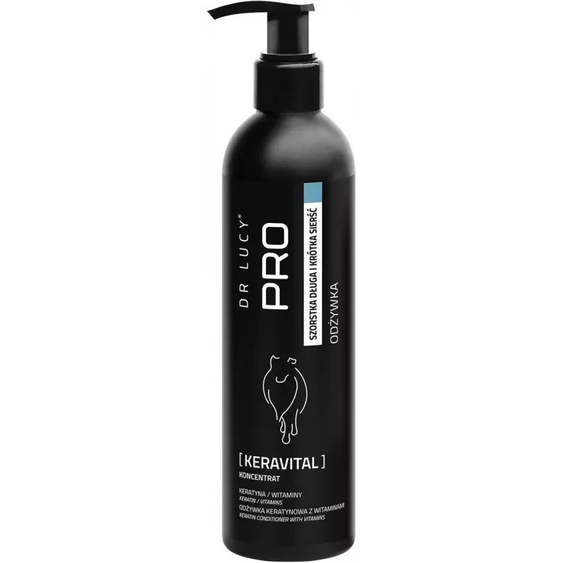 DR LUCY - PRO KERAVITAL 250 ML - KERATIN- UND VITAMIN-CONDITIONER FÜR HUNDE MIT LANGEM, GROBEM FELL