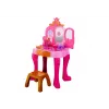 LEAN TOYS Kinderschminktisch mit Gestensensor-Zubehör, Pink