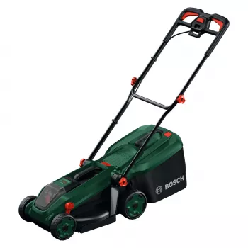 Bosch Rotak 18V-34 Akku-Rasenmäher mit Starter-Set und Mulchstecker (C)