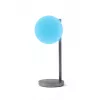 Lexon Bubble Lamp LED Schreibtischlampe mit 15W Qi-Ladegerät, Gunmetal