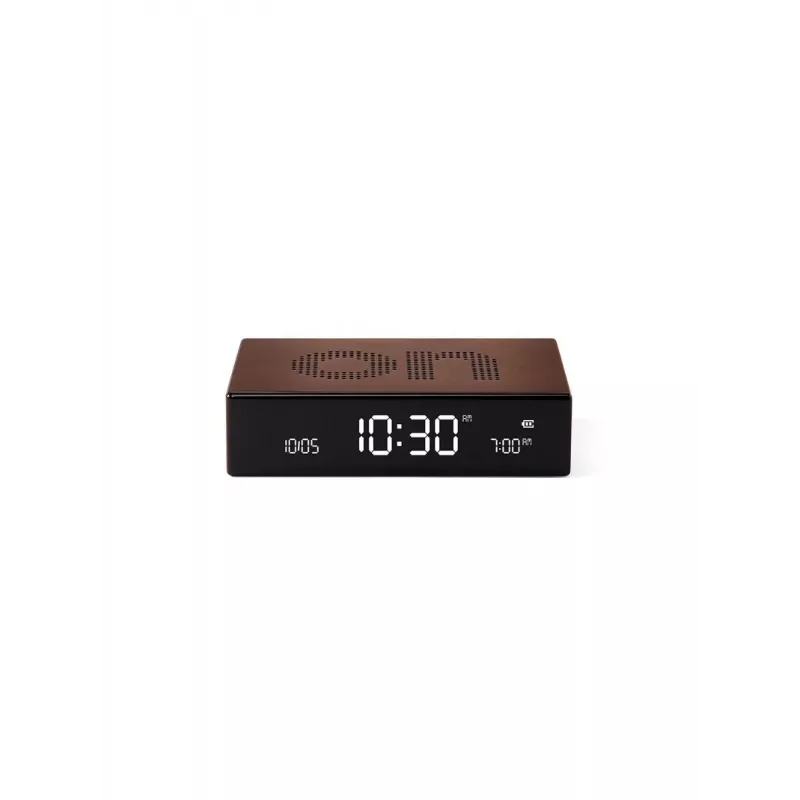 Lexon Flip Premium Alarm Clock Dual-Sided Bronze LR152BZ