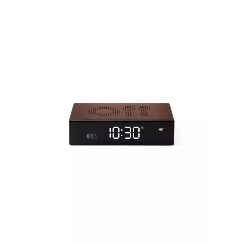 Lexon Flip Premium Alarm Clock Dual-Sided Bronze LR152BZ