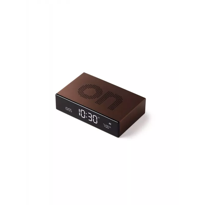Lexon Flip Premium Alarm Clock Dual-Sided Bronze LR152BZ