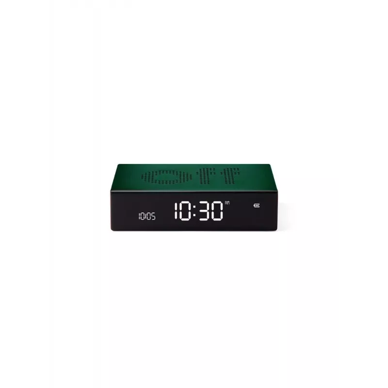 LEXON Flip Premium Digitaler Wecker Dunkelgrün LR152DG1