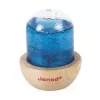 Janod Sensorische Schneekugel mit Glitzer Blau 12m+